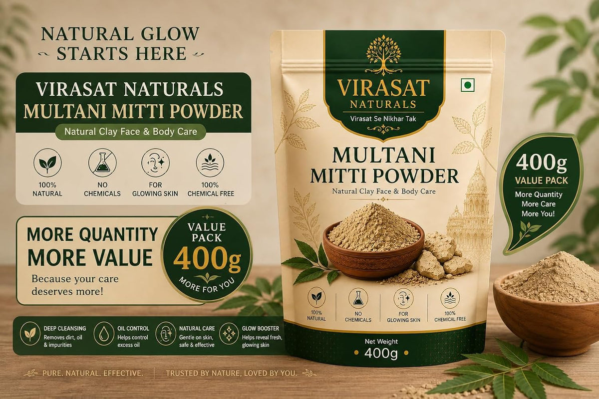 Multani Mitti Powder 400g, Natural Clay