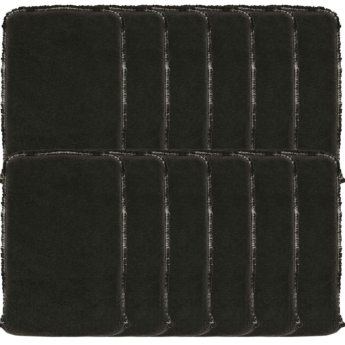 SM Arnold Wax Fast™ Professional Polyester Terry Applicators, 12-Pack | Car Detailing, Furniture & Woodwork, 6.5"x4.12"x1", Durable, Easy to Clean, Ideal for DI