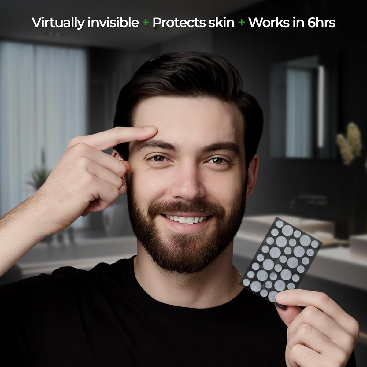 Beardo Acne Pimple Patch for Face with Salicylic Acid (72 dots) | Waterproof Patches for Active Acne | Absorbs Pimple Overnight and Reduces Excess Oil | Pimple