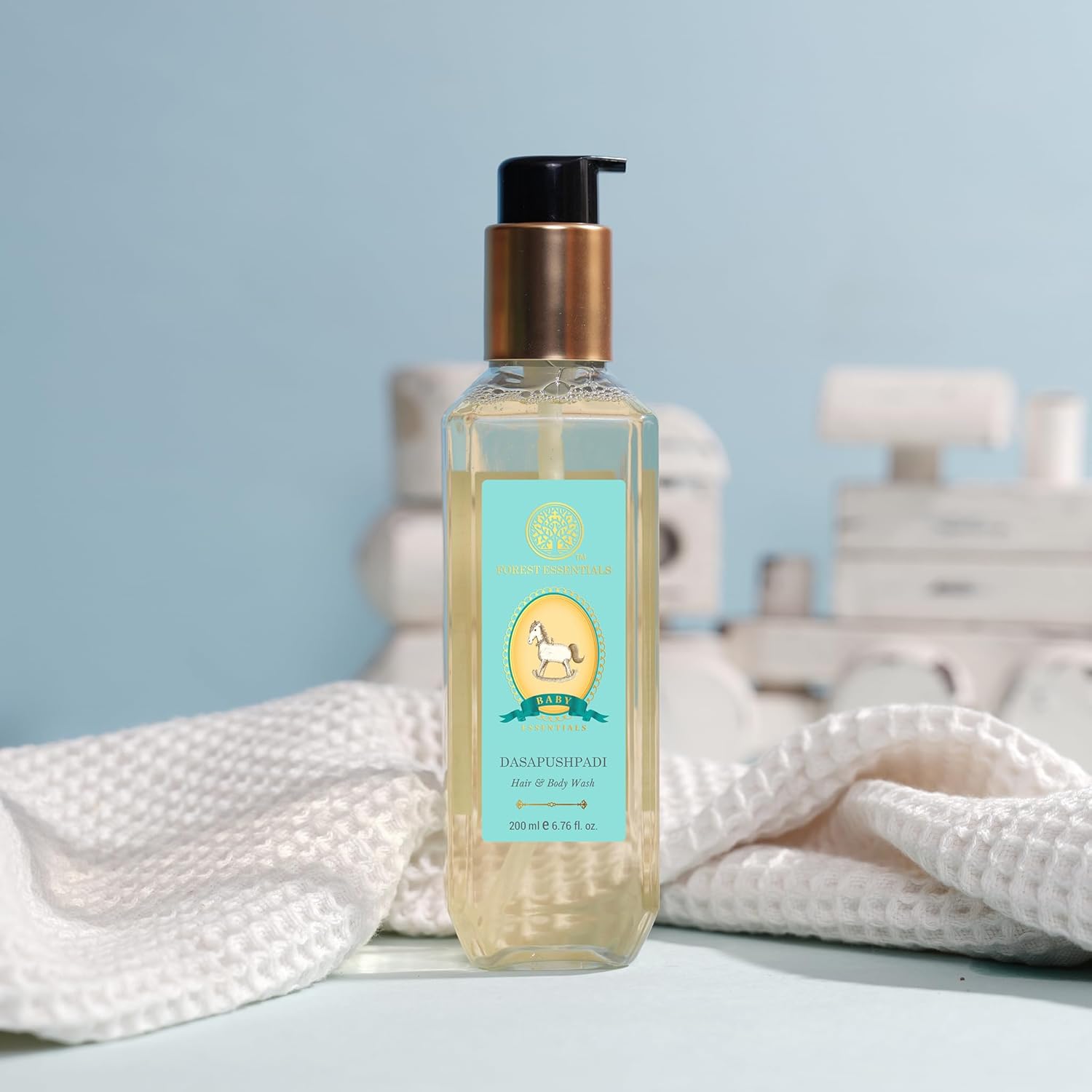 Forest Essentials Dasapushpadi Baby Hair and Body Wash, 200ml