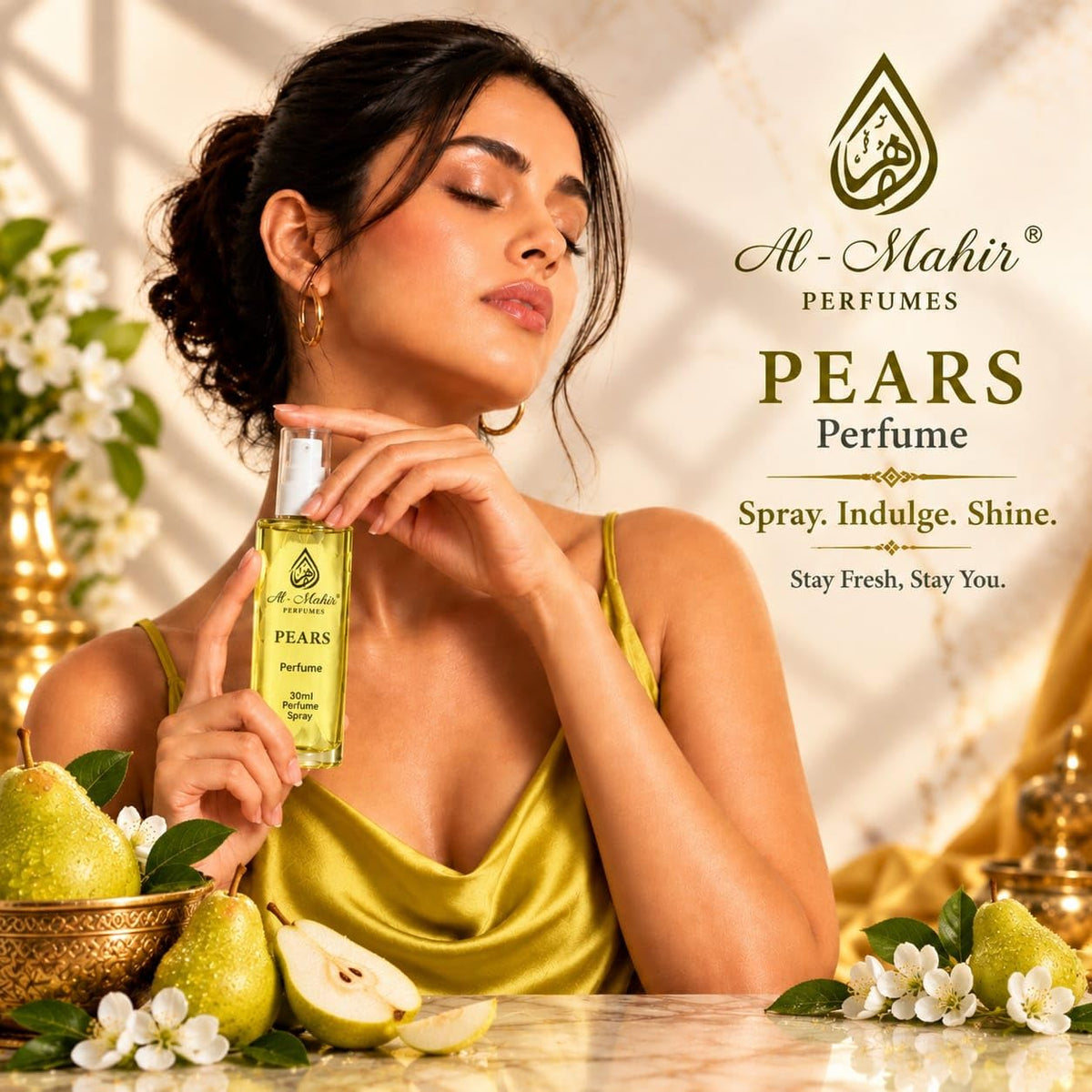 Pears Perfume Spray For Men & Women 30ml | Long Lasting Fragrance | Premium Alcohol-Free | Daily Use & Gift
