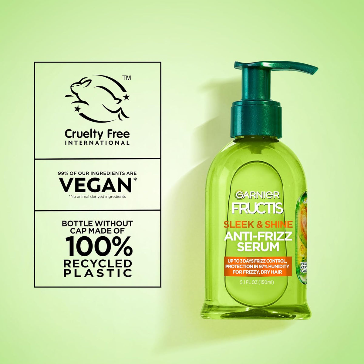 Garnier Hair Care Fructis Sleek & Shine Anti-Frizz Serum, 150ml