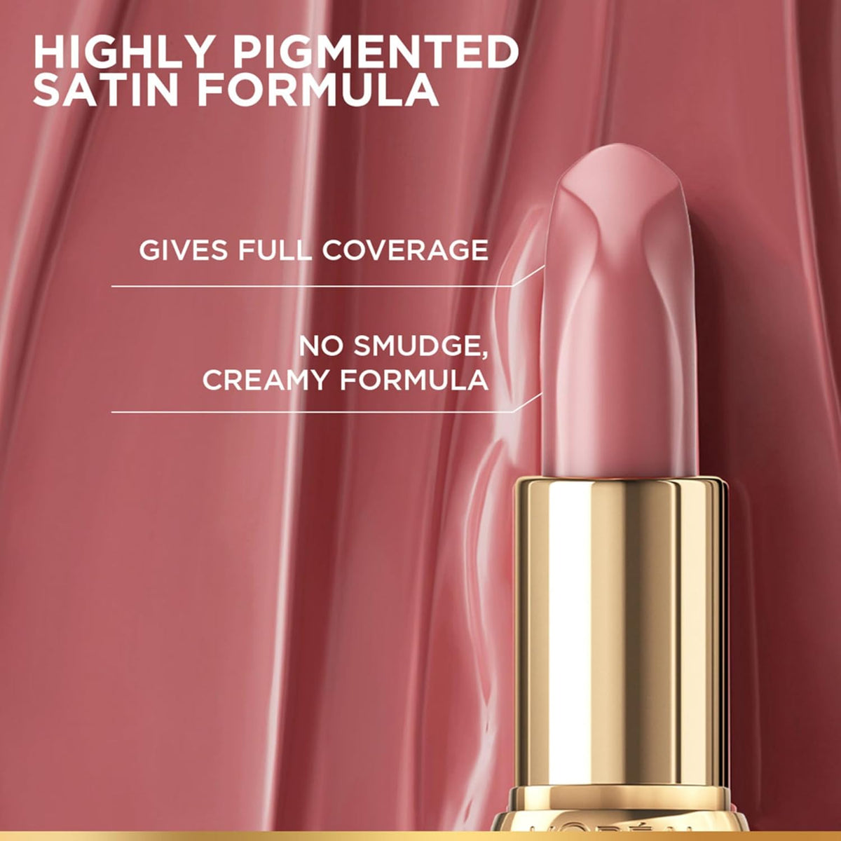 L'Oreal Paris Color Riche Satin Lipstick 601 Worth It, 4 Gm 601 Worth It 4.5 g (Pack of 1)