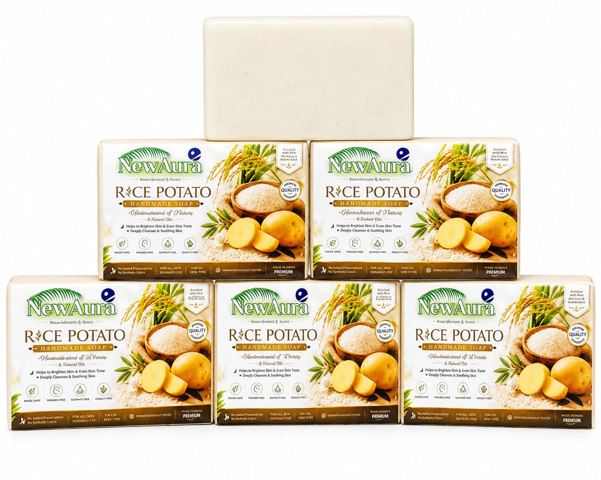 Ghar Ka Magic NewAura Detan Ayurvedic Handmade Soap Combo Pack 300g