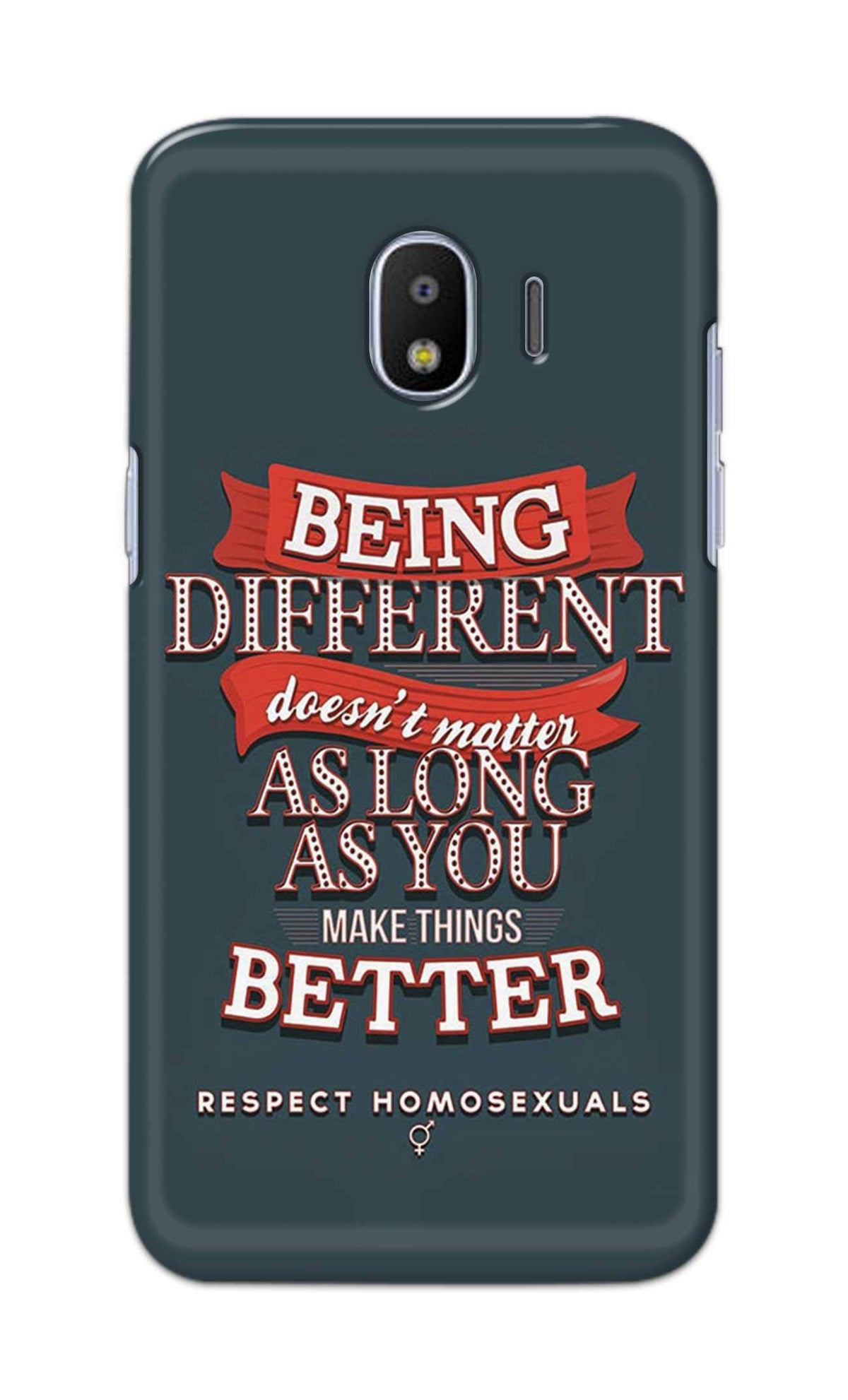 Being Different Doesn't Matter Quote Hard Printed Designer Case for Samsung Galaxy Grand Prime Pro (2018) Back Cover DNL1036