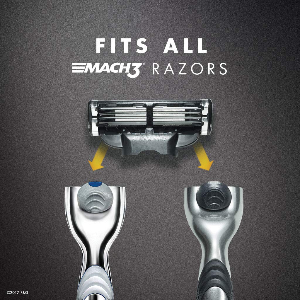 Gillette Mach 3 Razor Refill Cartridges , Men 8 Count