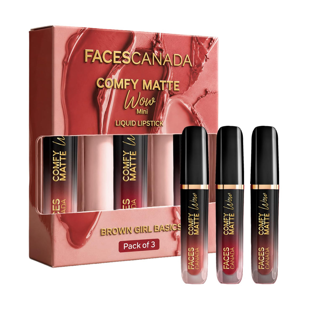 FACES CANADA Comfy Matte Wow Liquid Lipstick - Orchid Opulence 10 (Plum) 3.8ml | One Swipe Application | Highly Pigmented | Comfortable Wear | Glides Smoothly |