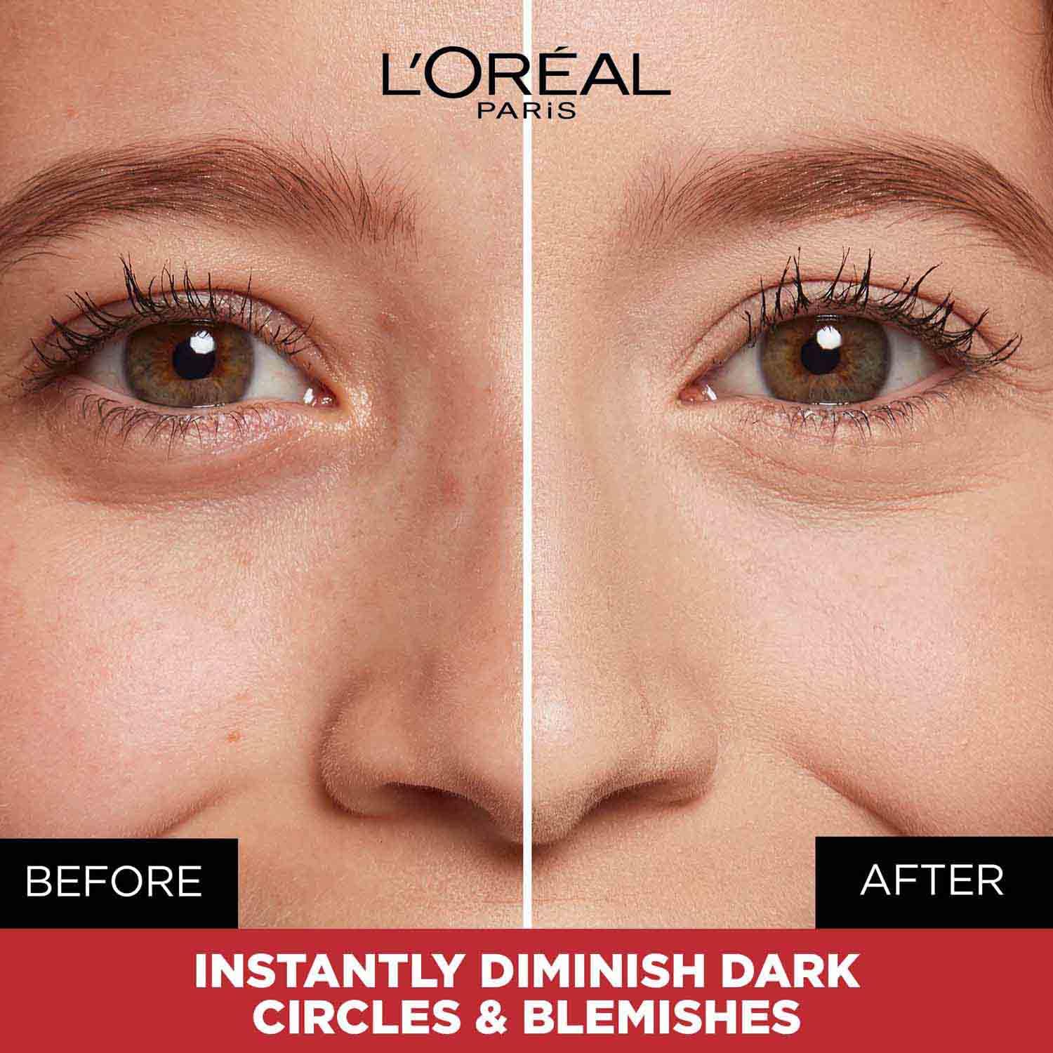 L'Oreal Paris Infallible Full Coverage Concealer, High Cover, Longwear, Waterproof Formula, For Undereye Circles and Blemishes, For Highlighting and Contouring, Shade: 312, 10g