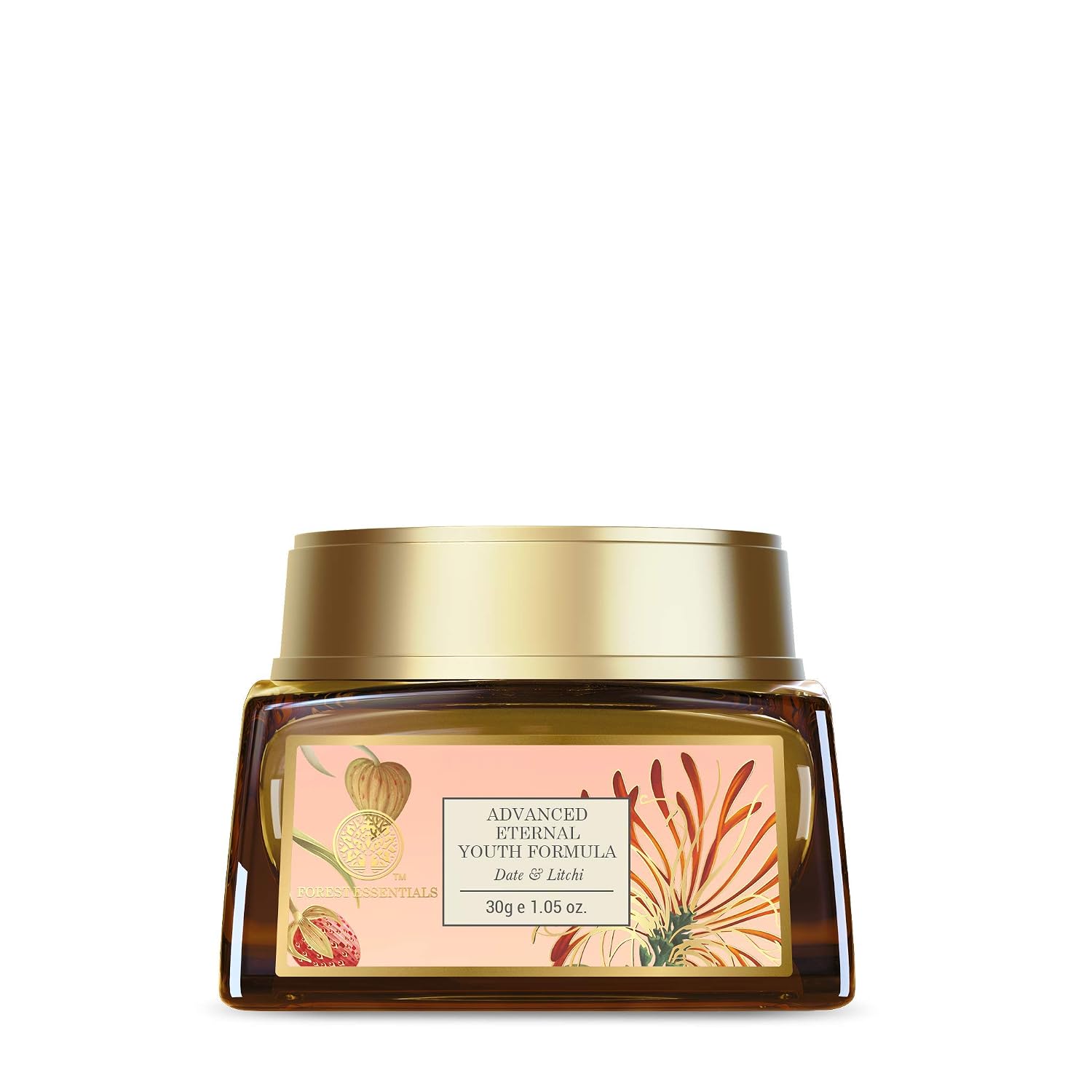 Forest Essentials Night Cream with Date & Litchi | Anti Ageing Face Moisturiser for Normal to Dry Skin | Ayurvedic Cream to Firm & Tone
