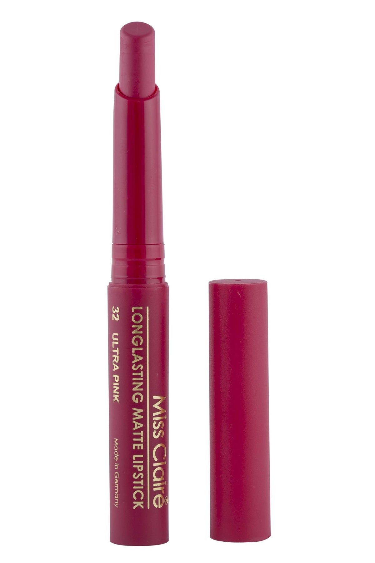 Miss Claire Longlasting Matte Lipstick, Ultra Pink 32, 2 g Ultra Pink 32 1 count (Pack of 1)