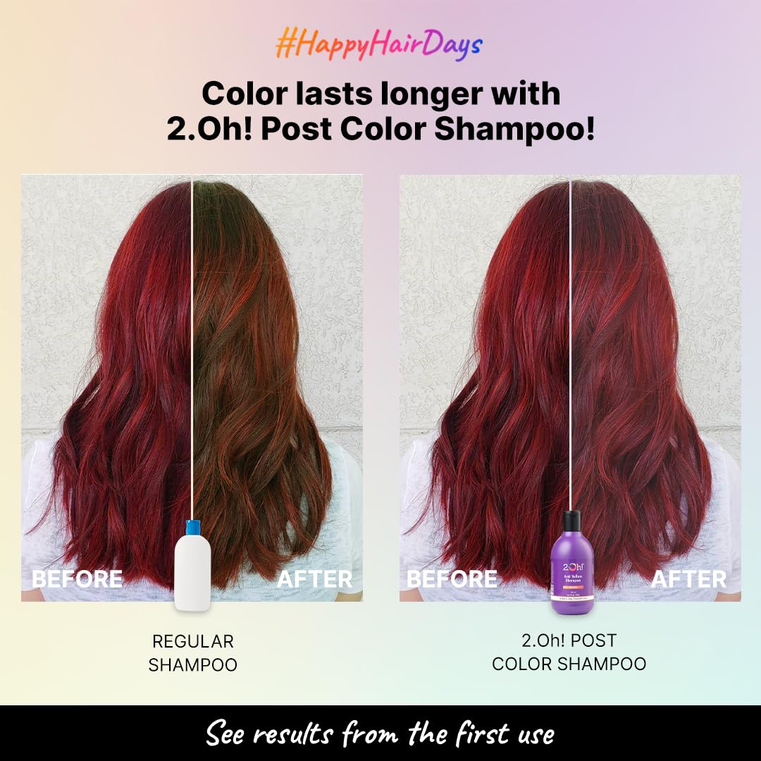 2.Oh! Italian Color Protect Shampoo | Prevents Fading in Colour Treated Hair | Color Protect Complex Repairs Damage in Dry Frizzy Coloured Hair | Anti Frizz Col