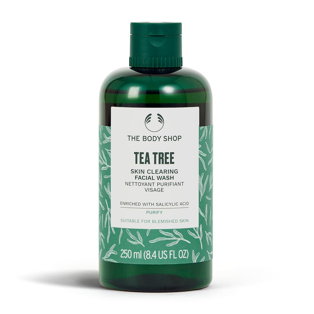 The Body Shop Tea Tree Skin Clearing Facial Wash – Purifying Vegan Face Wash For Oily, Blemished Skin – 8.4 oz