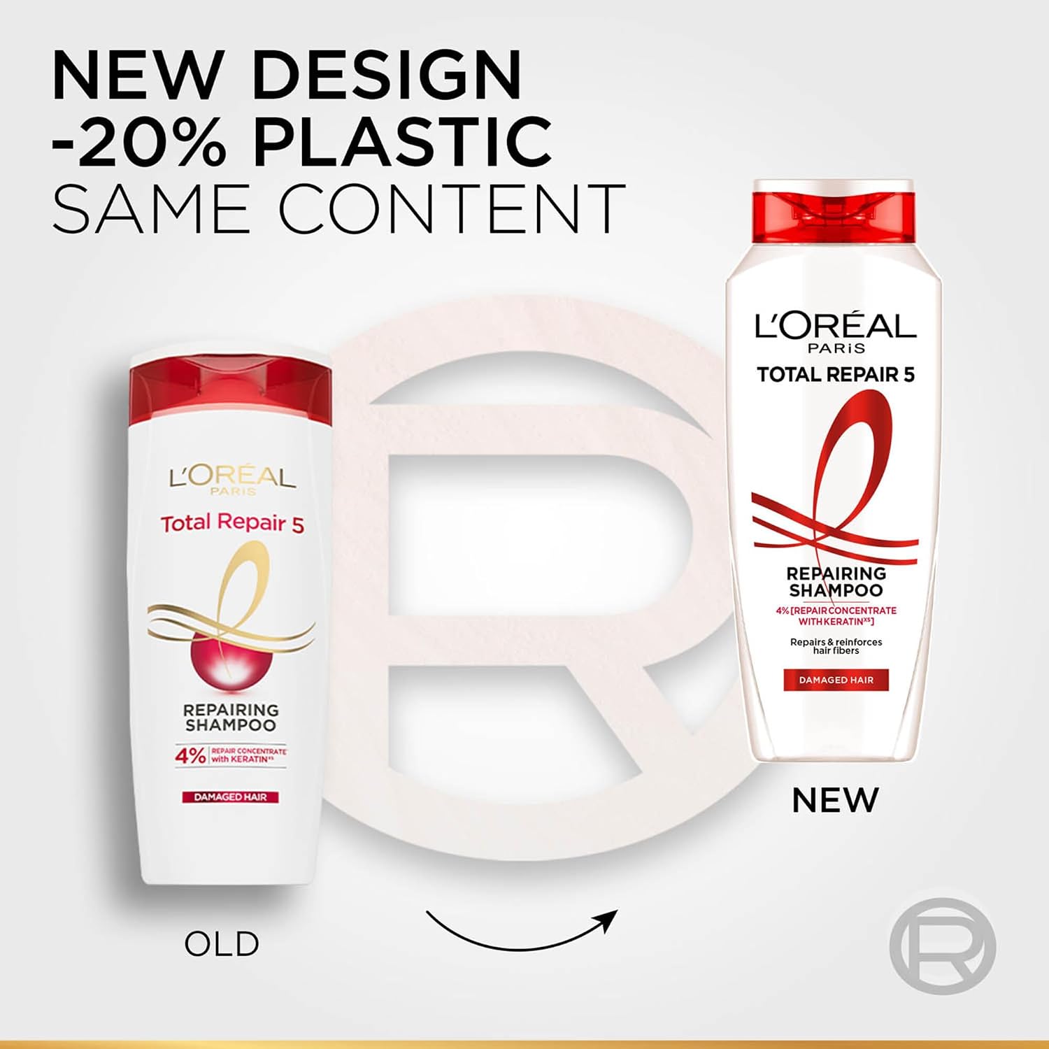 L'Oreal Paris Shampoo, For Damaged And Weak Hair, With Pro-Keratin + Ceramide, Total Repair 5, 340Ml.