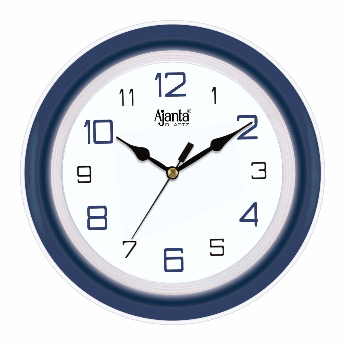 Ajanta AQ-2147 Quartz Glass Abstract Blue Office Clock (210 x 42 x 211 mm