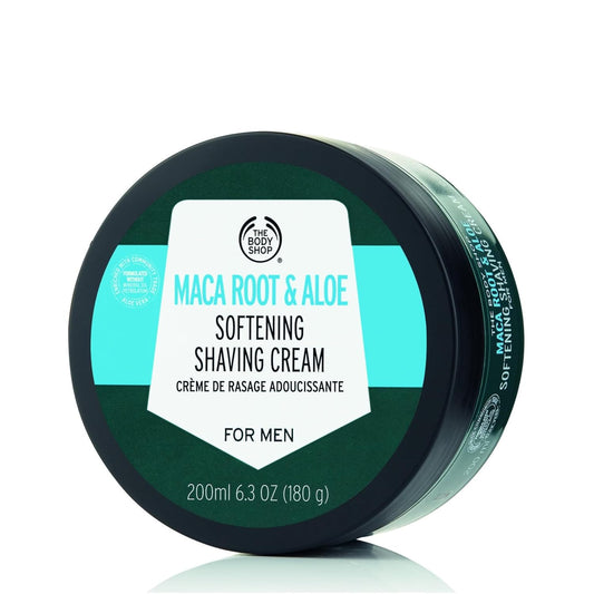 The Body Shop Maca Root & Aloe Softening Shaving Cream for Men, 6.7 Oz