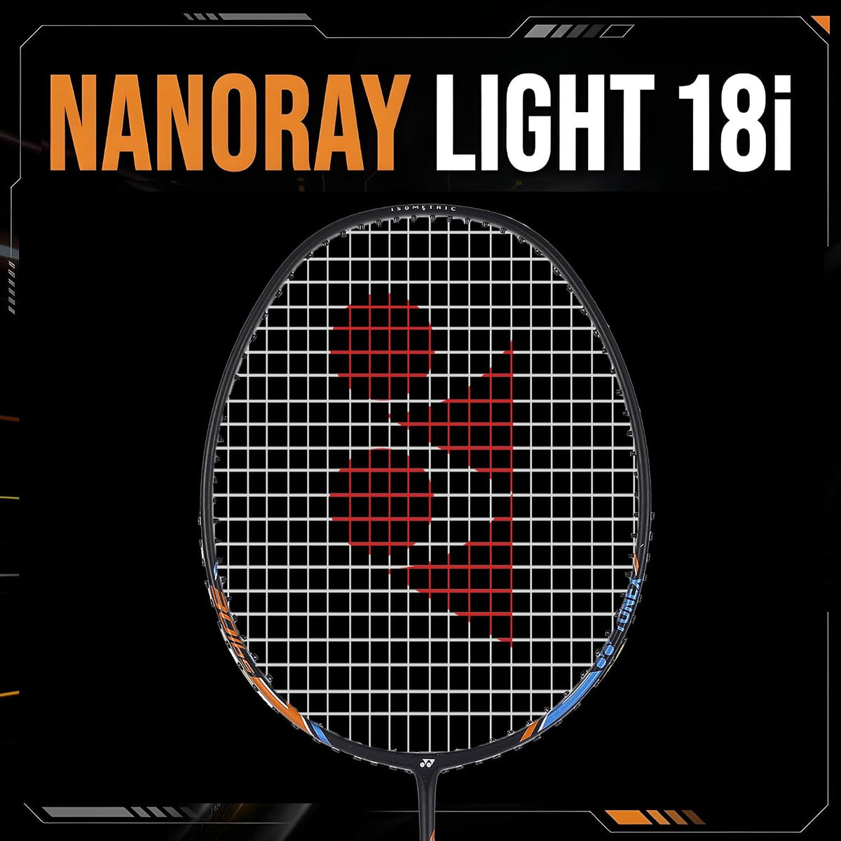 YONEX Nanoray 10F Hi-Flex Pre-Strung Badminton Racquet Black