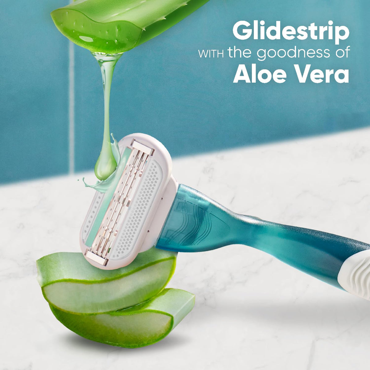 Gillette Venus Women Smooth Combo Pack | Razor Plus 3 Refills | Aloe Vera Smooth H+3C