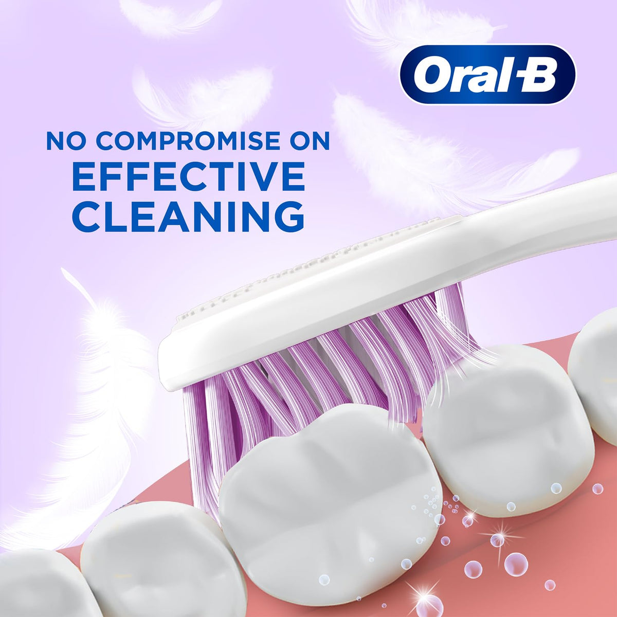 Oral-B Everyday Care Ultra Soft Toothbrush For Adults, Ultra Soft Bristles For Senstive Teeth, Tooth Brush Set, Oral B Dentist Recommended Brand (Super Saver Fa