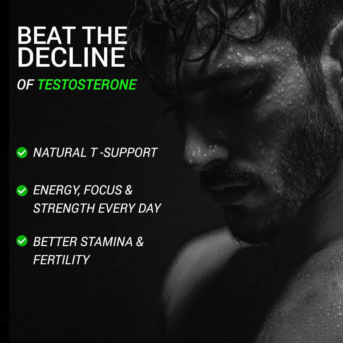 Be Wellness Alpha Testosterone Support for Men | 60 Capsules