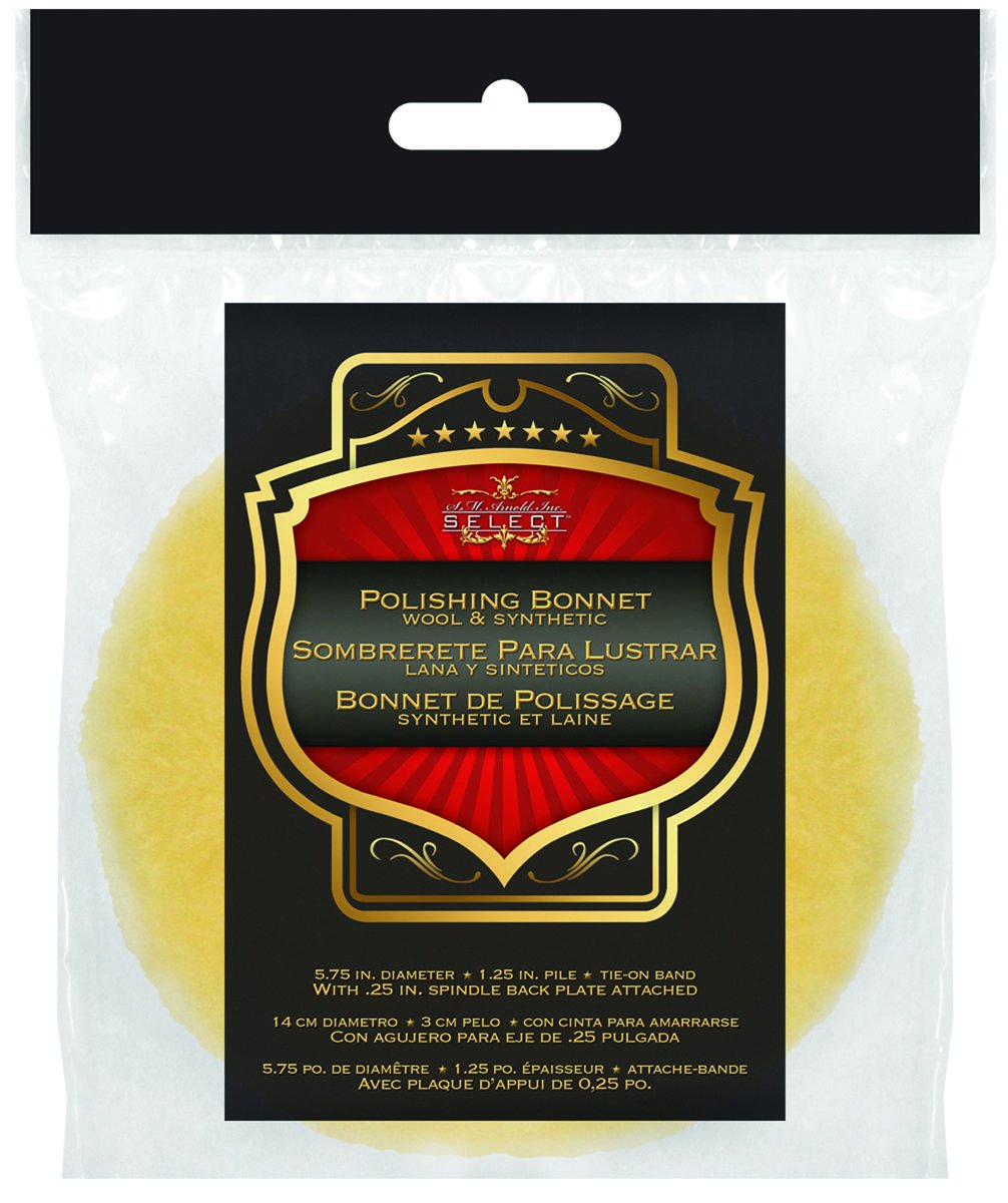 WOOL SYNTHTIC POLISH BONNET -- 5.75" DIAM.