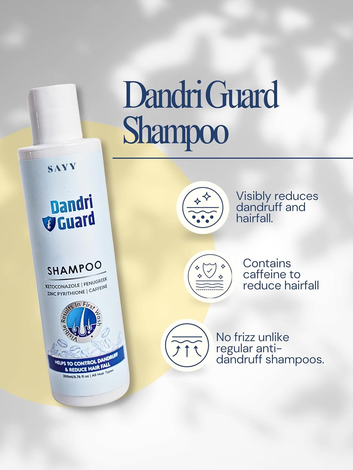 SAYY Dandri Guard Anti Dandruff & Hair Fall Shampoo for All Hair Types 1 ml (Pack of 1)