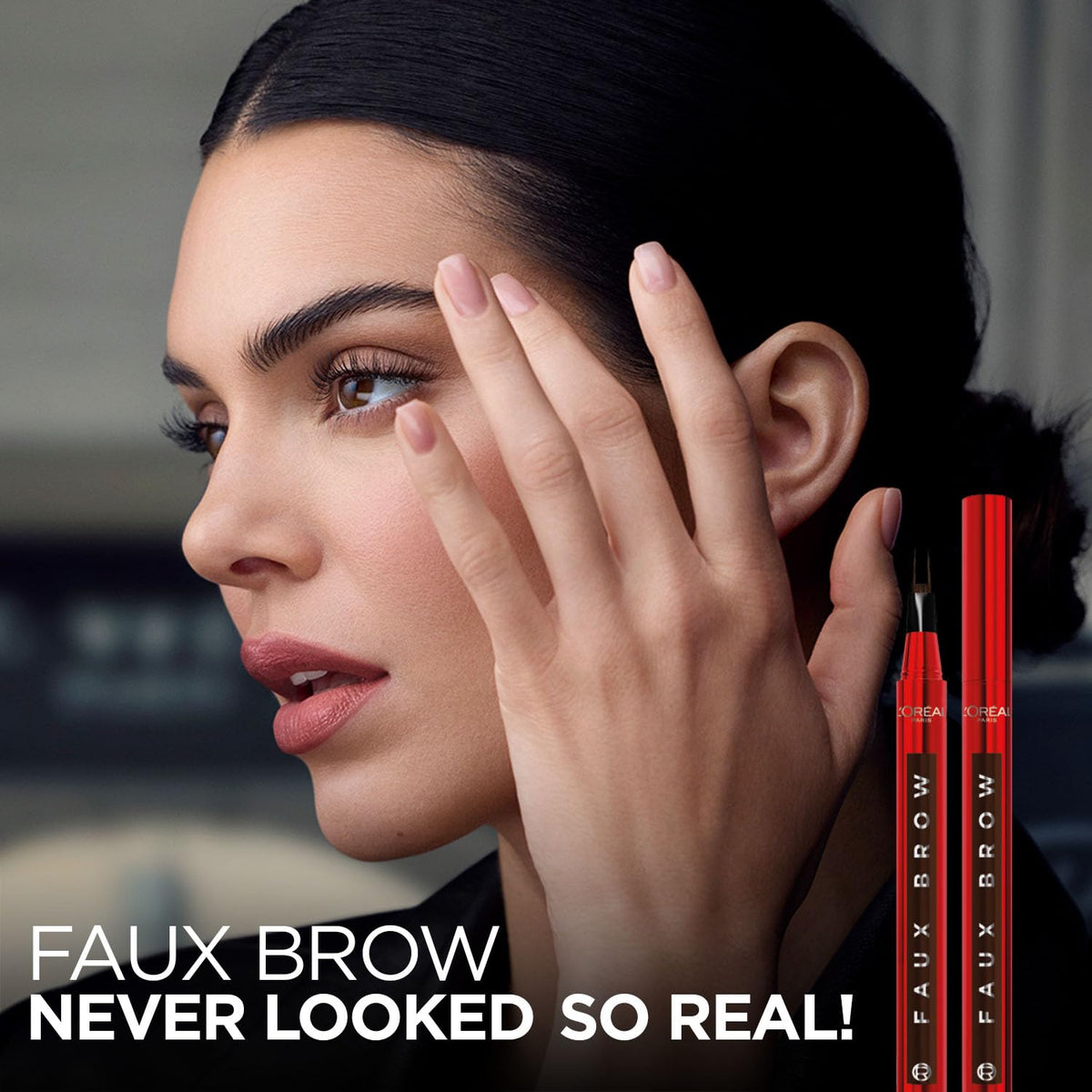 L'Oreal Paris Infaillible Faux Brow Eyebrow Pen, Ultra Thin, Granite 1 ml (Pack of 1)