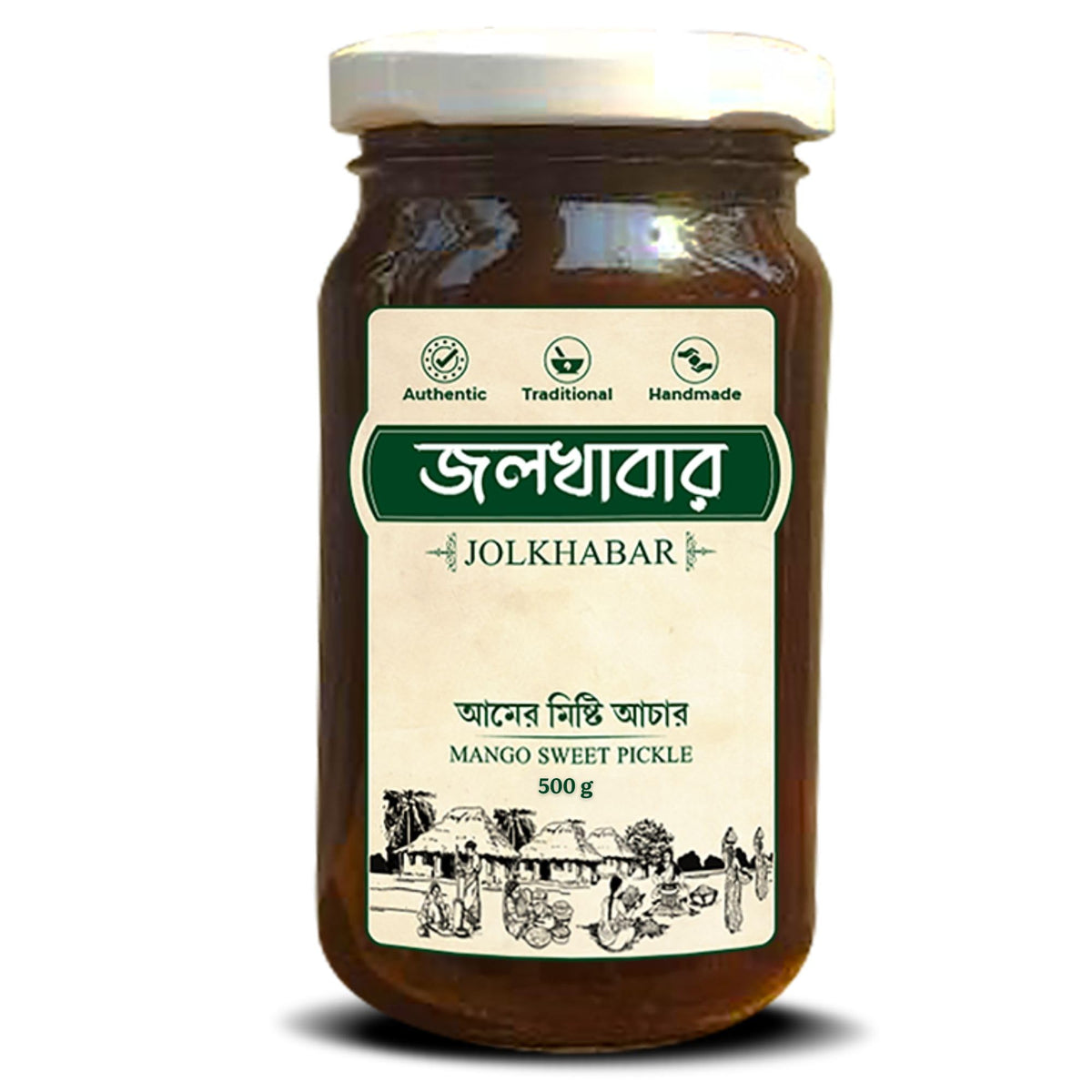 JOLKHABAR | AAM er MISTI ACHAR 500gm Pack | MANGO SWEET Pickle | Authentic Traditional Handmade | Bengali Recipe | 500gms Misti Aam