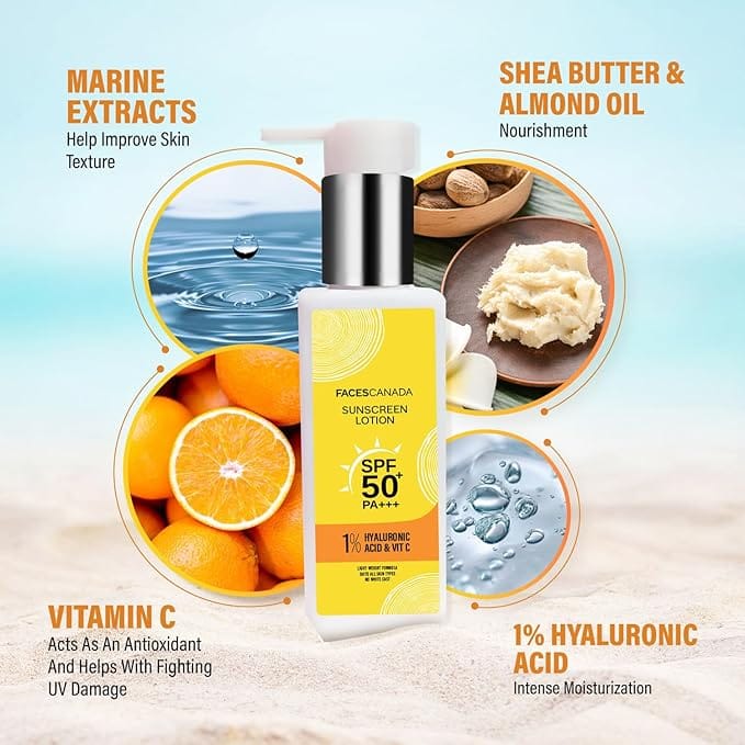 Faces - Sunscreen Lotion SPF 50 PA+++ (100ml)