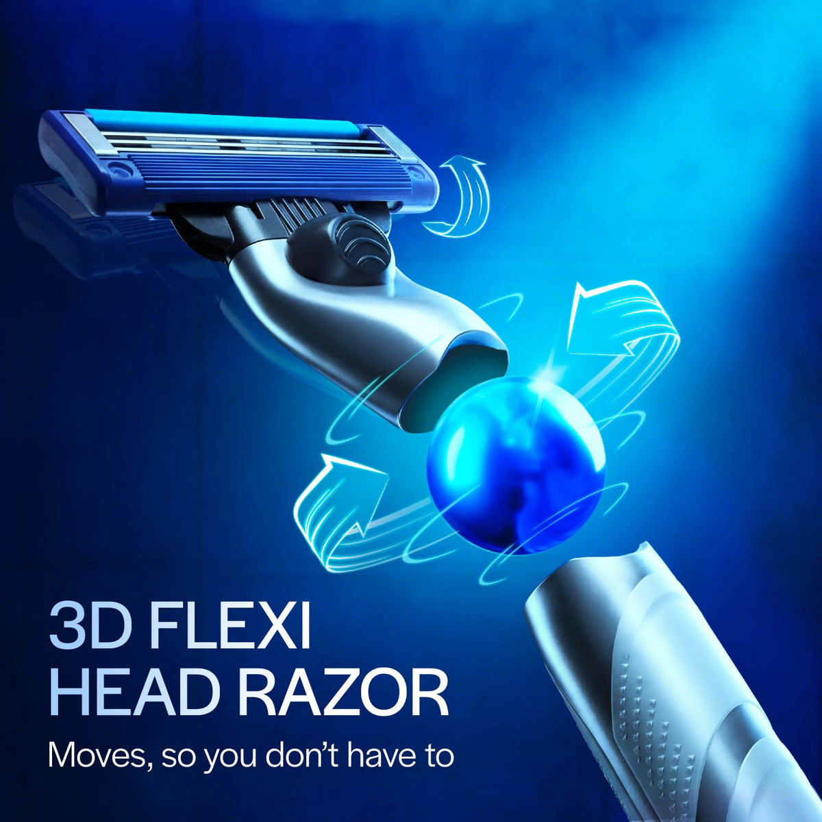 Gillette Mach 3 Turbo Shaving Razor For Men | Most Comfortable Shave | With 3D Flexi Head That Adjusts To Your Face