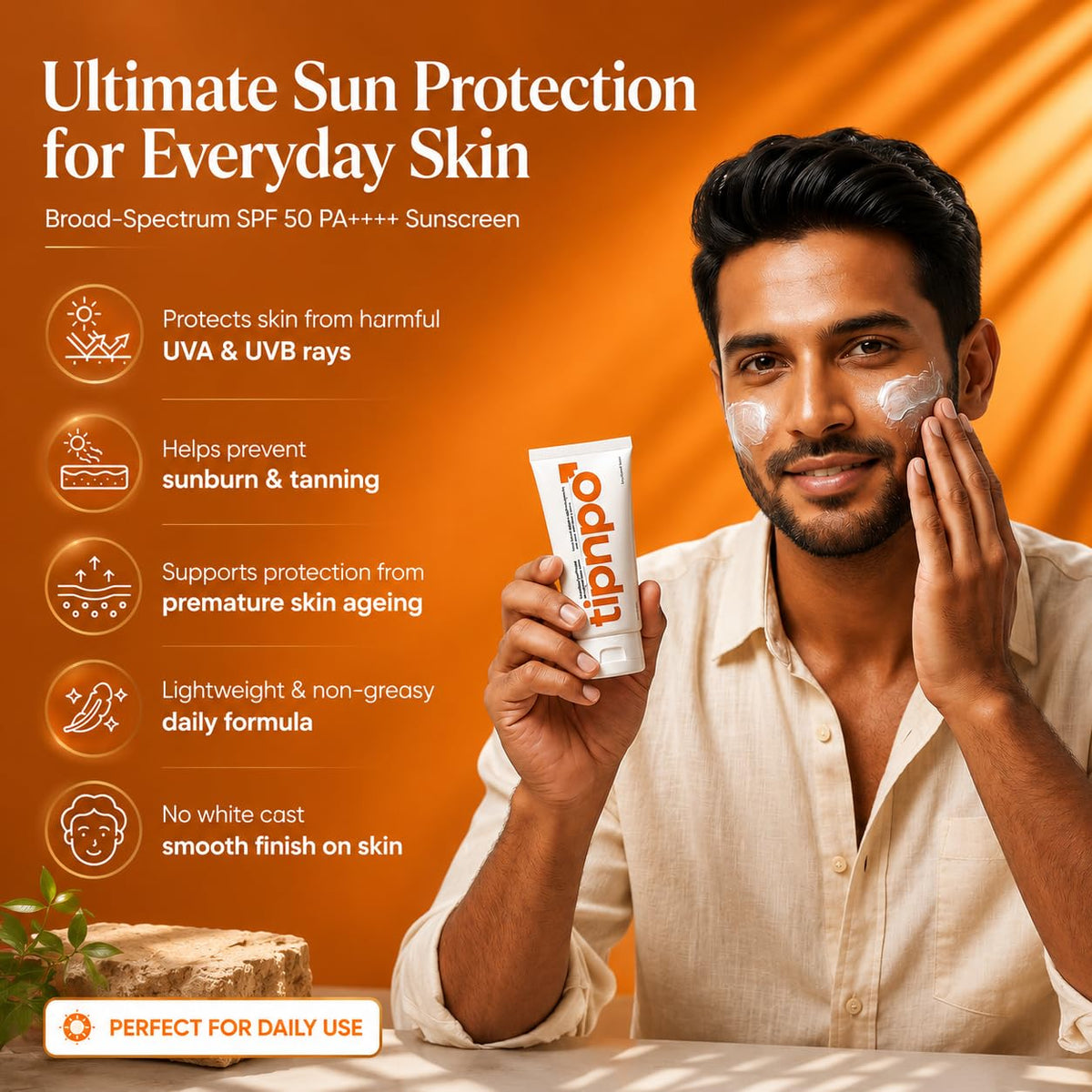 Reflect Care Sunscreen SPF 50 PA++++ for Men - 50 g