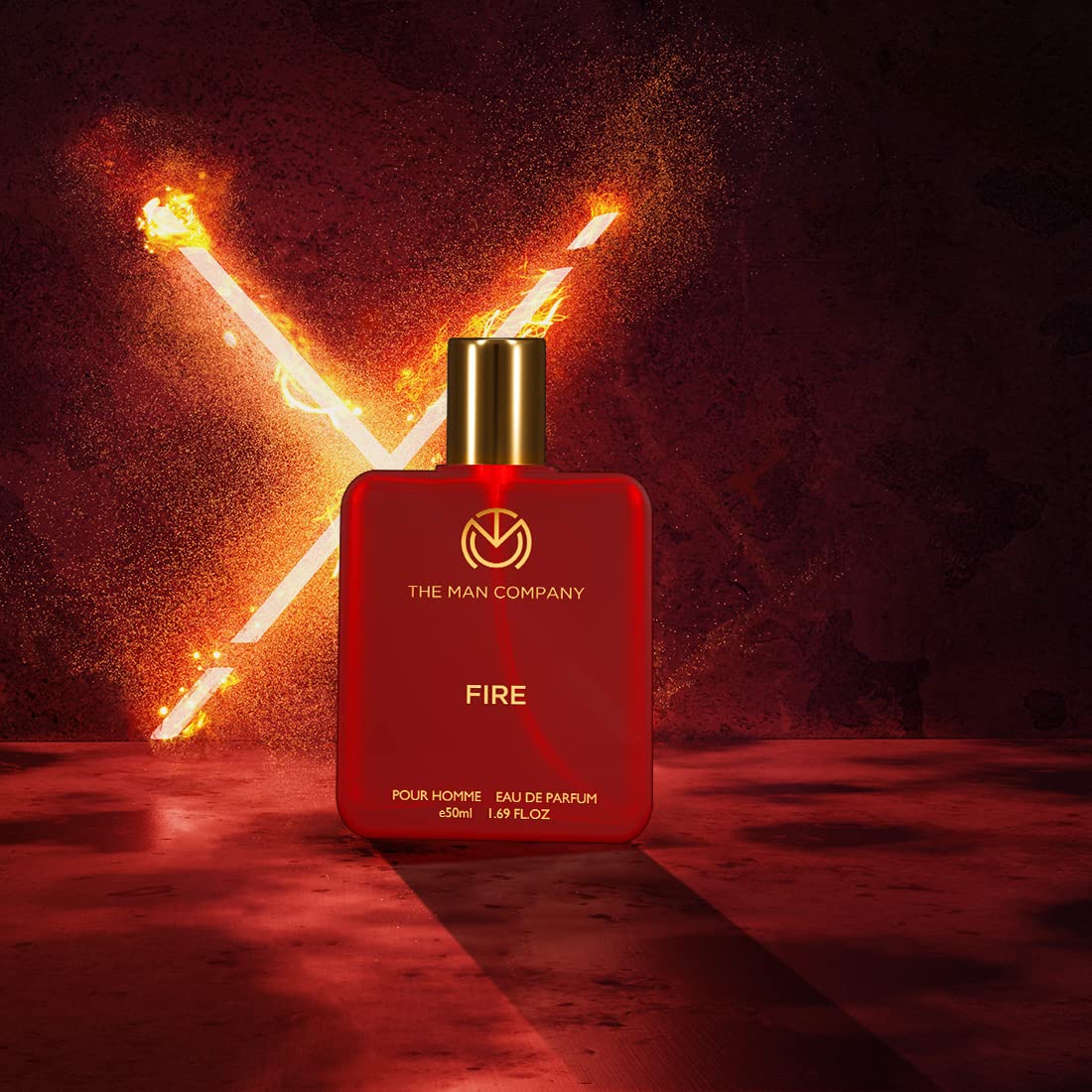 The Man Company Fire Eau De Parfum for Men | 50 ml ( Pack Of 2) | Long-Lasting Premium Perfume | Warm & Spicy Fragrance | Bold, Masculine & Captivating Scent |