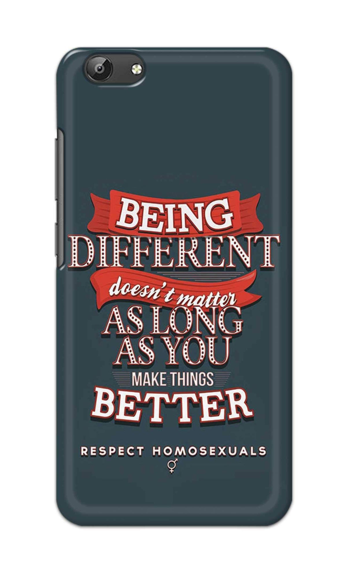 Being Different Doesn't Matter Quote Hard Printed Designer Case for Vivo Y69 Back Cover DNL1036