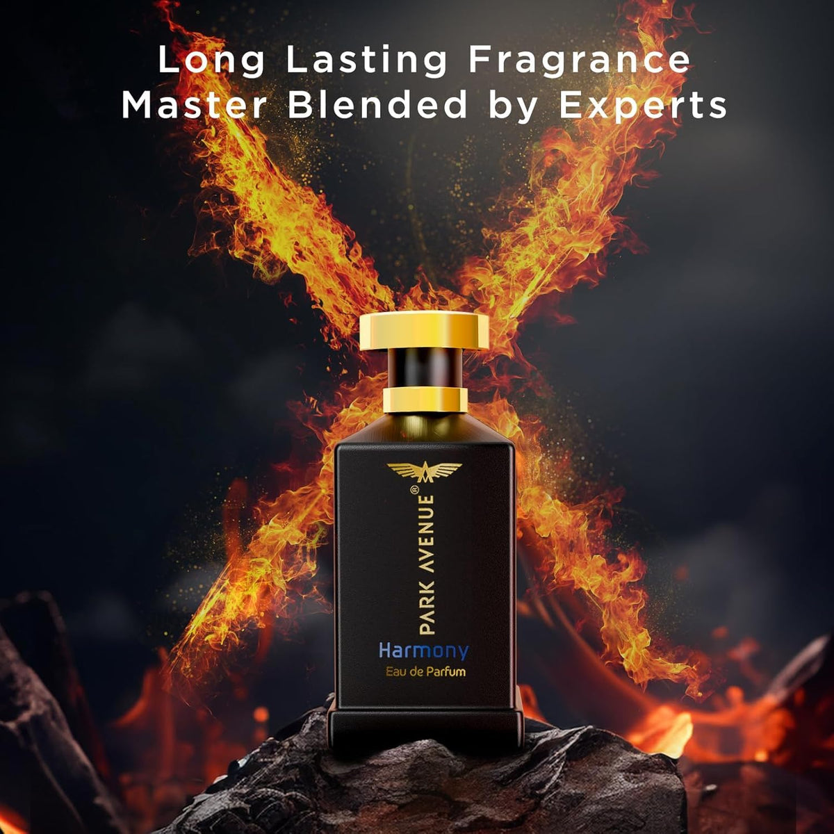 Park Avenue Harmony, Eau De Parfum Men, 100ml | Long Lasting Perfume for Men | Premium Luxury Fragrance Scent | Aromatic Blend of Patchouli, Musk & Vetiver | Su