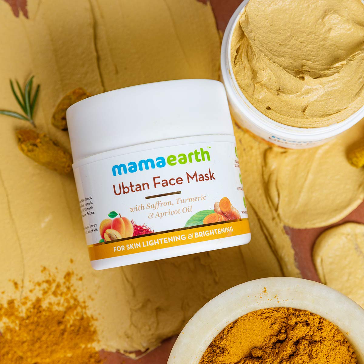 Mamaearth - Ubtan Face Pack with Saffron, Turmeric & Apricot Oil (100mL)