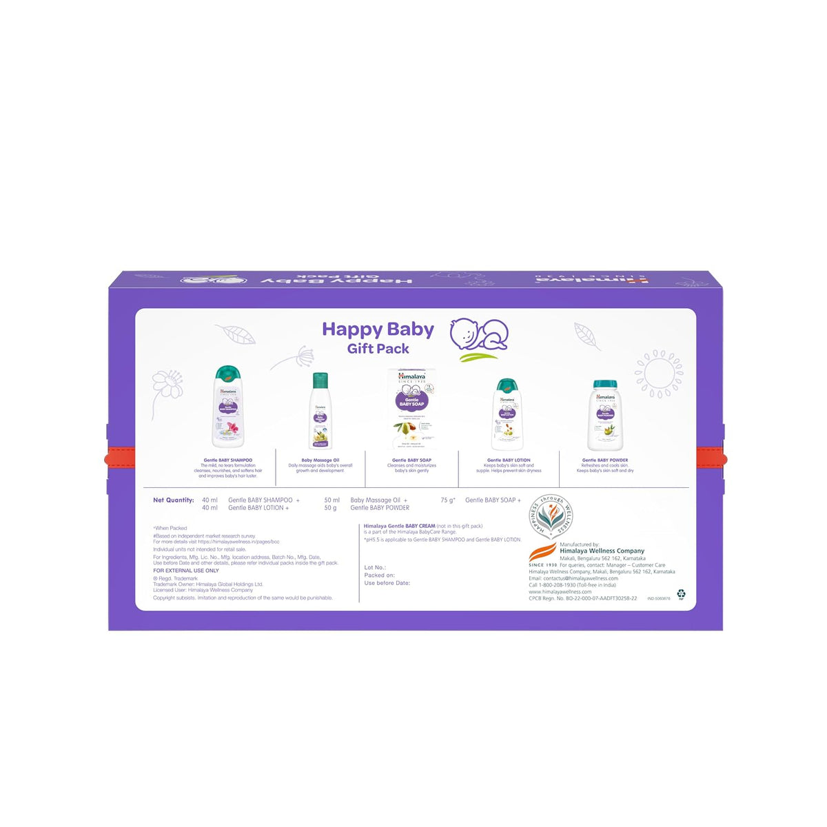 Himalaya Baby Gift Pack of 5 items | with Baby Soap, Shampoo, Cream, Lotion, Rash Cream | No.1 Doctor Prescribed | Gentle, Safe & Researched for baby's skin & h
