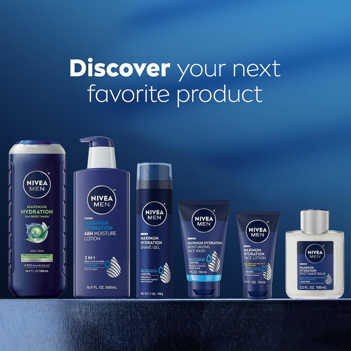 Nivea Men Maximum Hydration 3-in-1 Body Wash (2 Bottles)