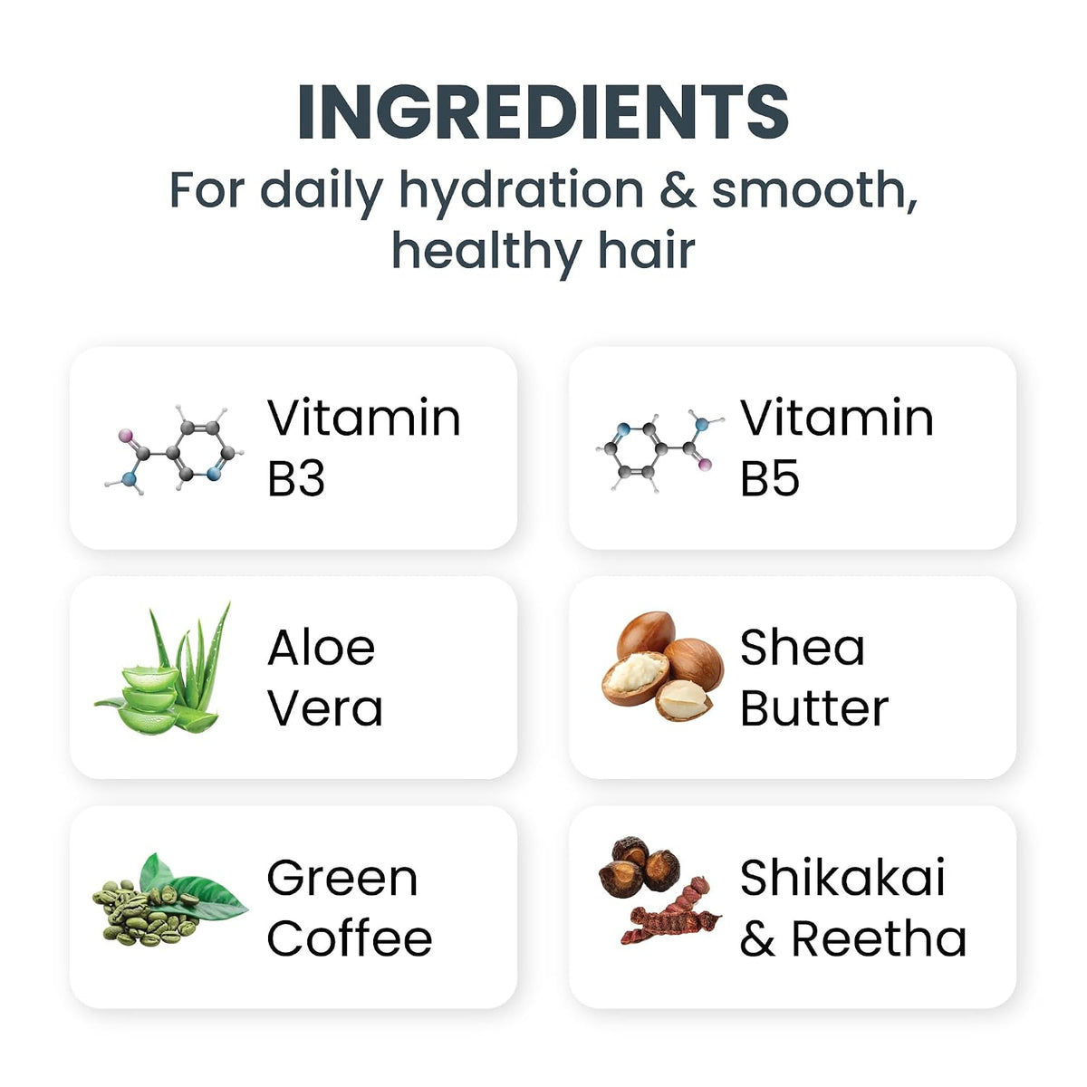 DHI Daily Nourishing Shampoo with Vitamin B3 & B5 | Improves Hair Texture, Protects | Dermatologically Tested | For All Hair Types | Paraben & Sulphate Free for