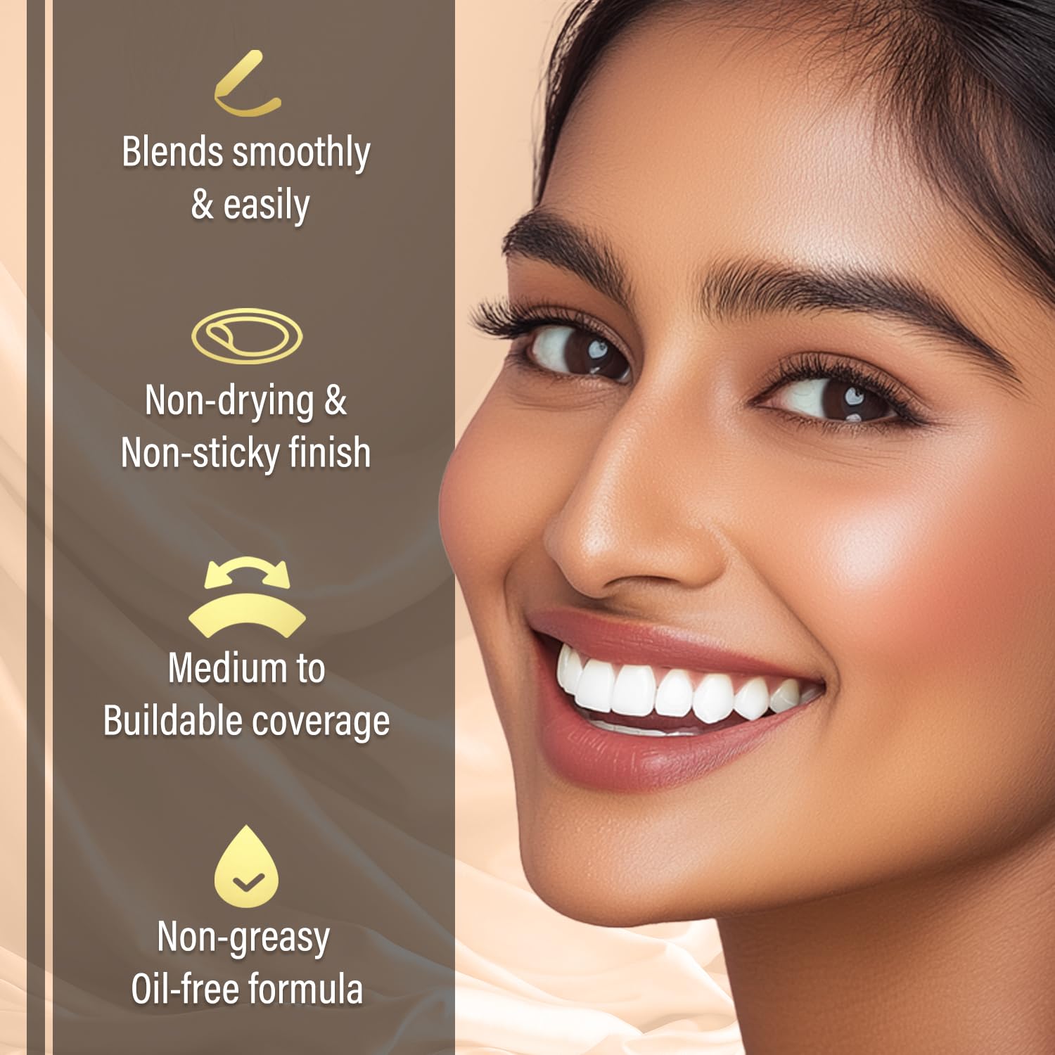 FACES CANADA All Day Hydra Matte Foundation - Mini | 3in1 Foundation + Moisturizer + SPF 30 | 24 HR Aloe Hydration & Vitamin C | 10HR Wear | Medium to High Buildable Coverage | Absolute Ivory (18 ml)