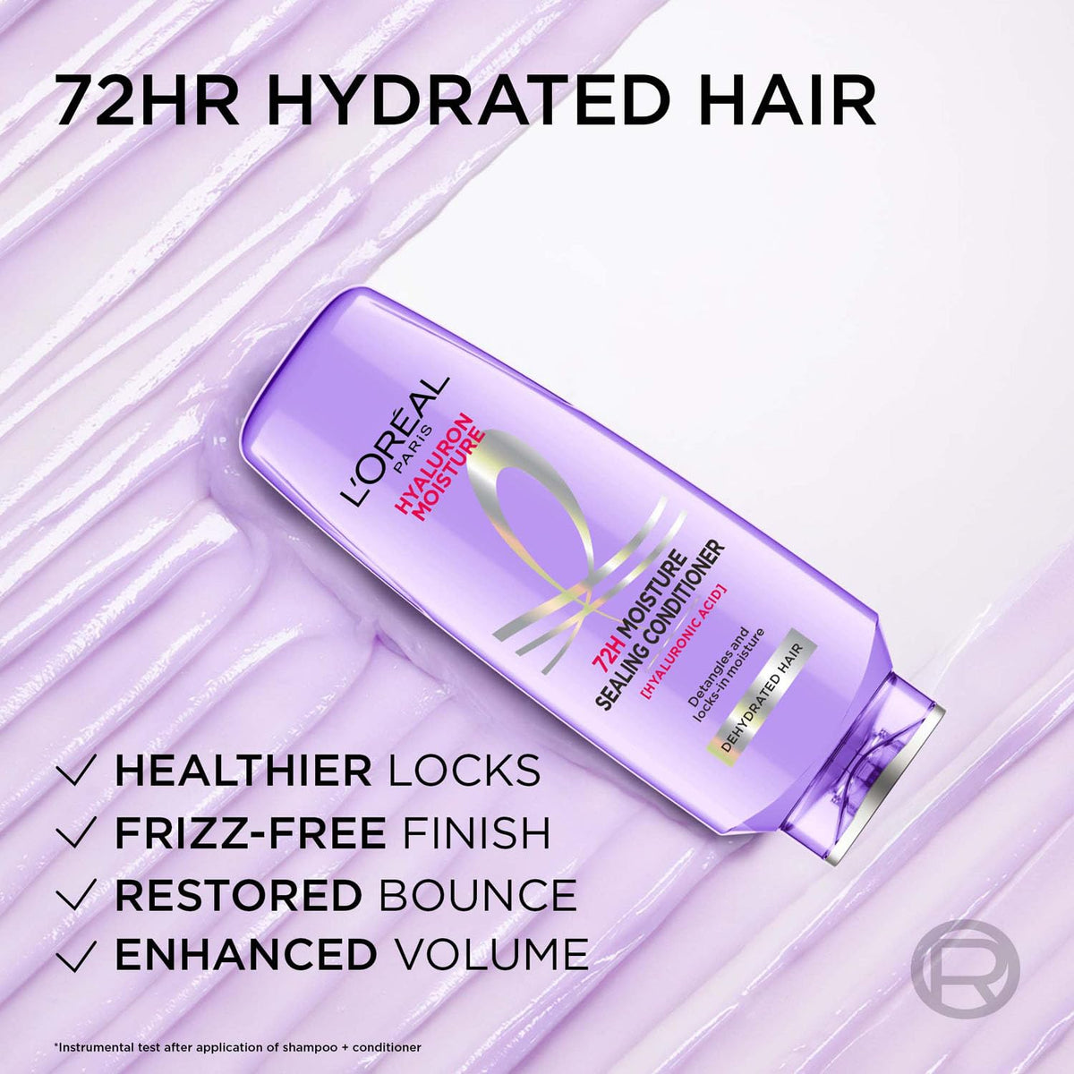 L'Oreal Paris Hyaluron Moisture 72H Conditioner - Hyaluronic Acid, 175ml 175 ml (Pack of 1)