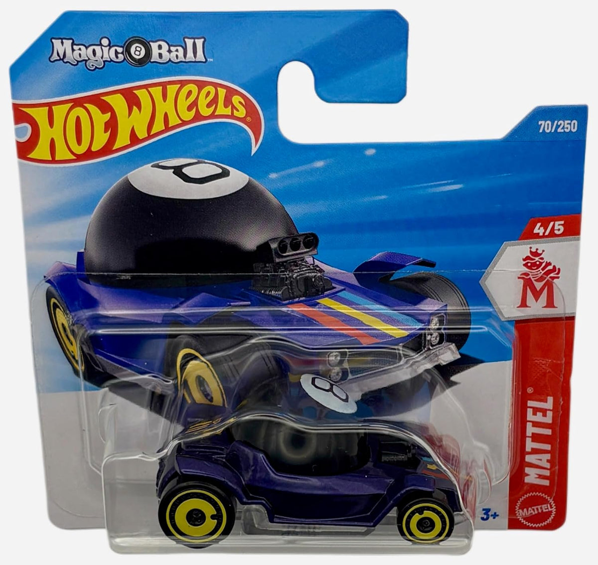 Hot Wheels - Decidedly Go - JJJ37 - Mattel 4/5 - Short Card - Purple - Magic 8 Ball - Mattel 2026 (70/250) - 1:64 - Fantasy Model