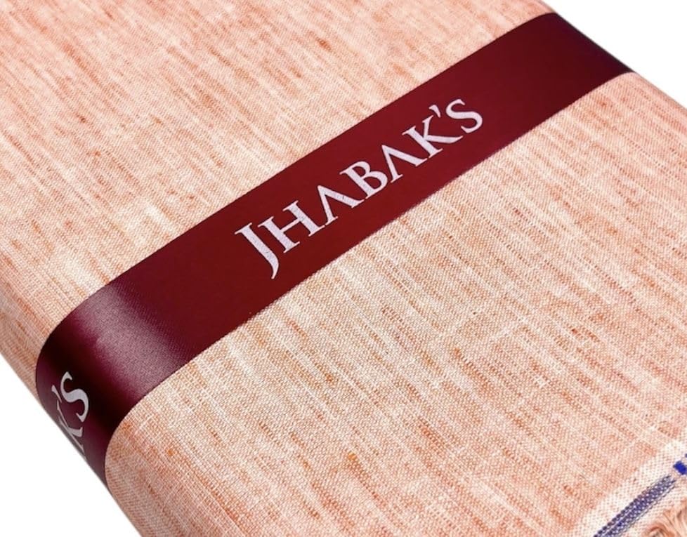 JHABAK'S Unstitched Khadi Look Shirt Fabric for Men - Polycotton Material - 36 Inches Cloth 1 2.35 Meter
