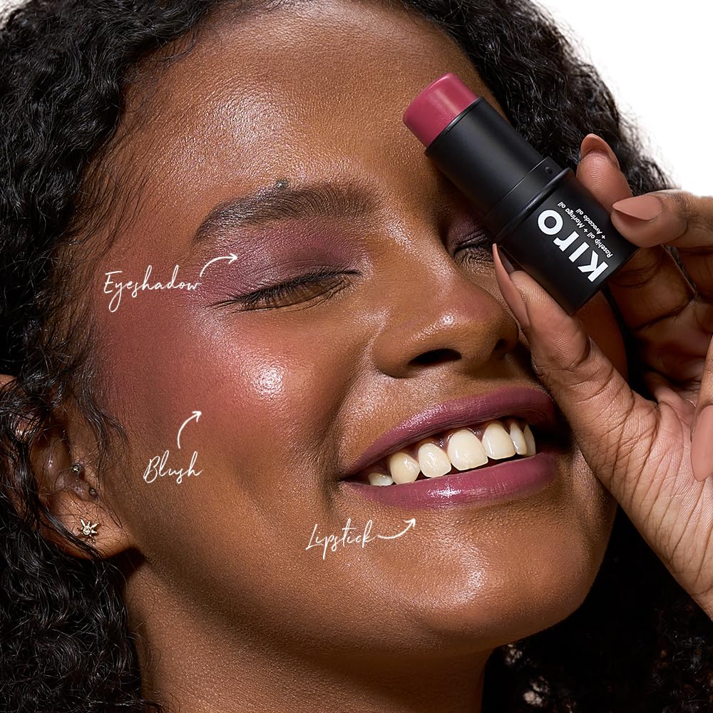 Kiro Wonder Wand Multi-Stick – Crushed Berry, 7.5g | 3-in-1 Stick - Blush, Eyeshadow & Lip Tint | Creamy, Weightless & Long-Lasting | Infused with Rosehip, Avocado & Moringa Oil