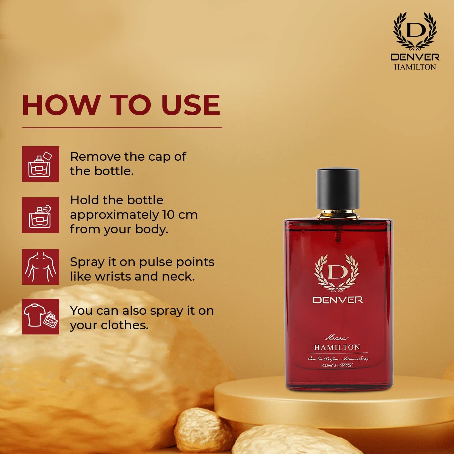 DENVER - Hamilton Honour Perfume - 100ML - Men