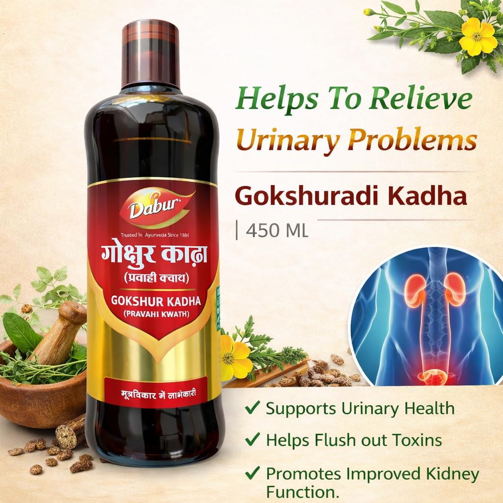 Dabur Gokshuradi Kadha | Helps To Relieve Urinary Problems - 450 Ml