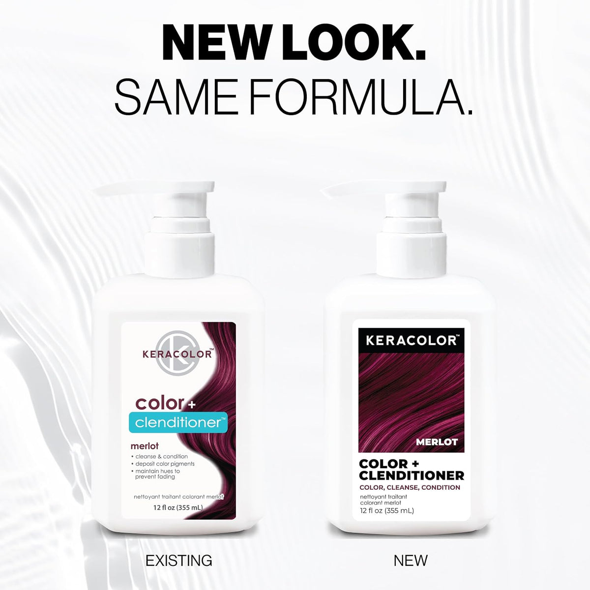 Keracolor Color + Clenditioner, Semi-Permanent Hair Color, 23 Shades Merlot