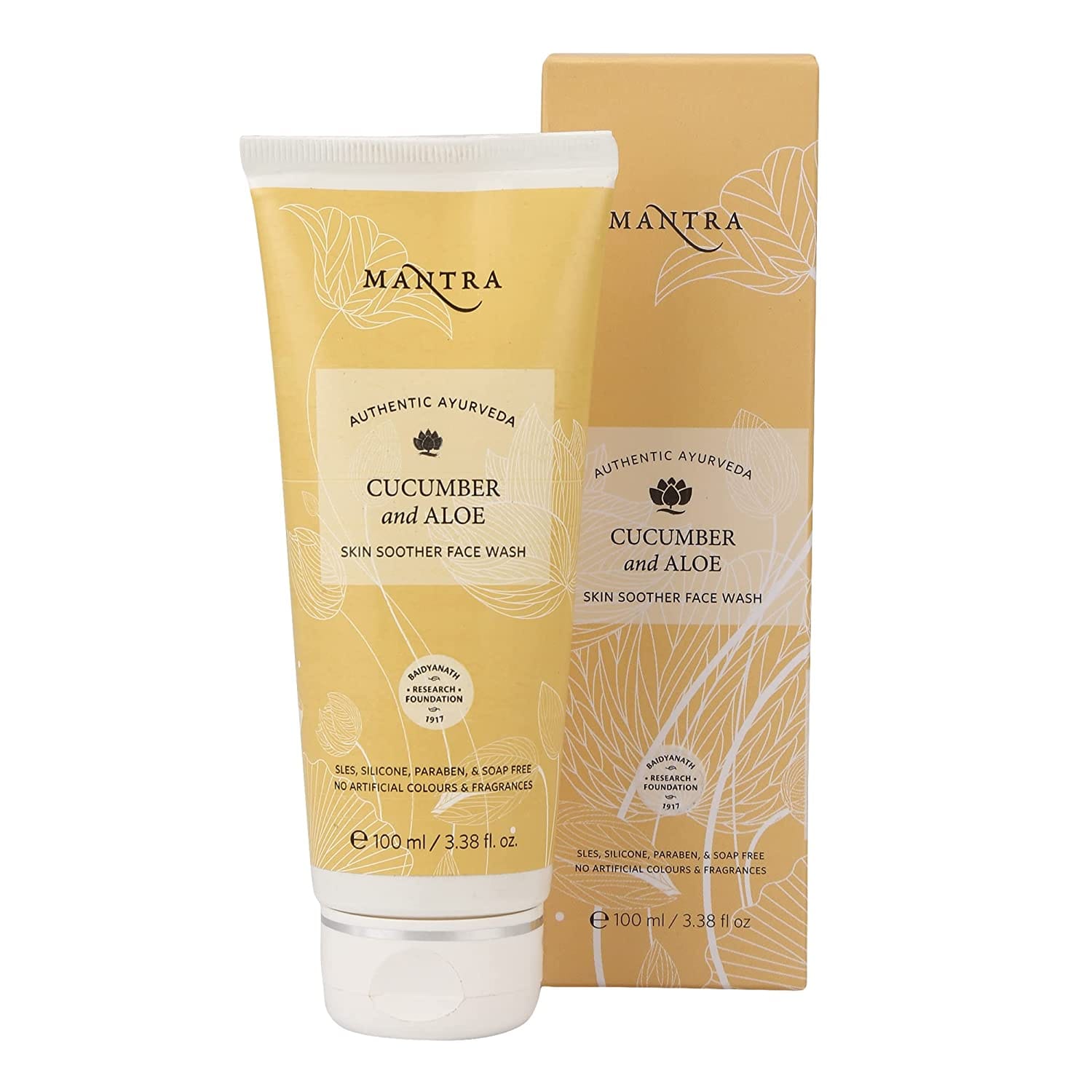 Mantra - Authentic Ayurvedic Cucumber And Aloe Skin Soother Face Wash (100mL)