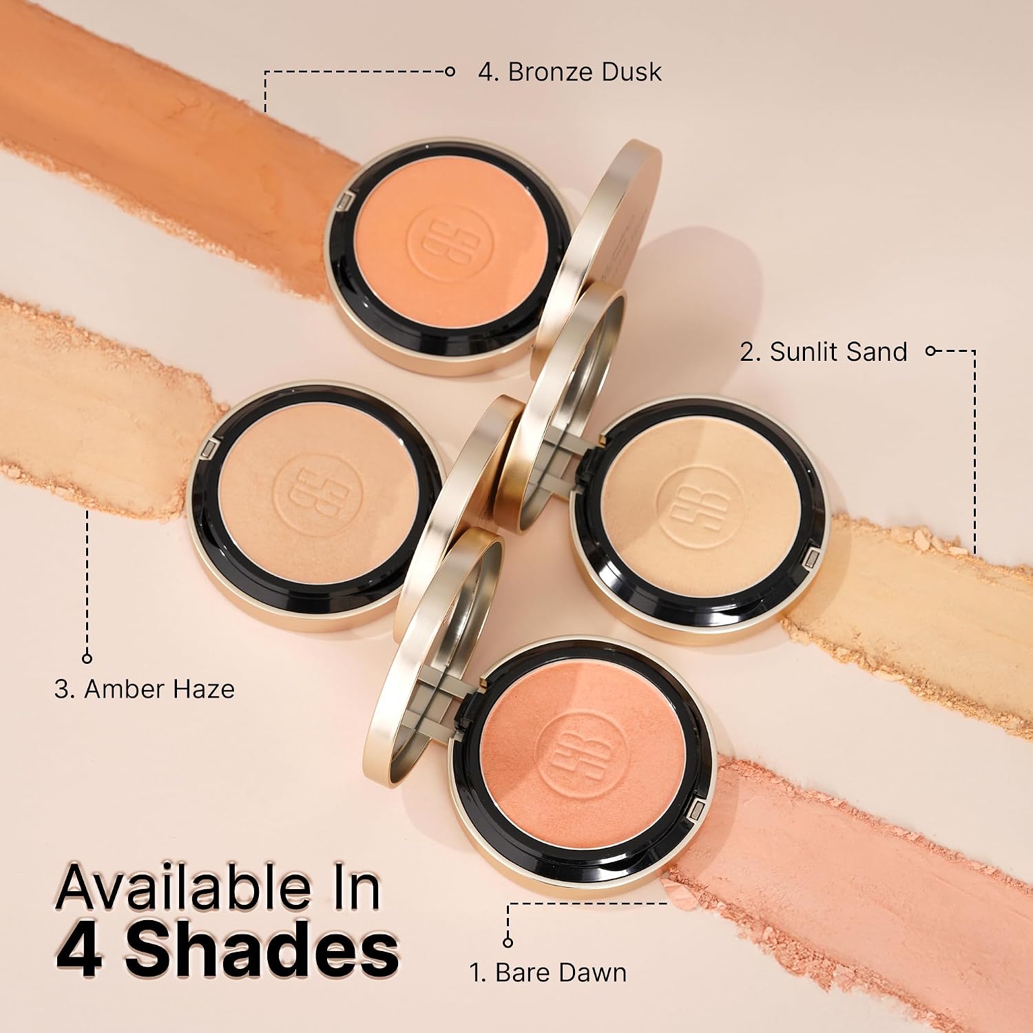 Swiss Beauty Select Born To Last Compact Powder | 3-in-1 Skin Perfection | Oil Control | Blurs Pores | Matte Finish | Fresh Makeup for hours | With Squalane & Vitamin E | 6.5g, Shade- 2. Sunlit Sand
