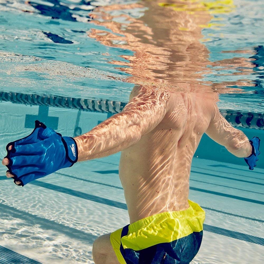 Speedo Aqua Fit Swim Training Gloves XL Royal