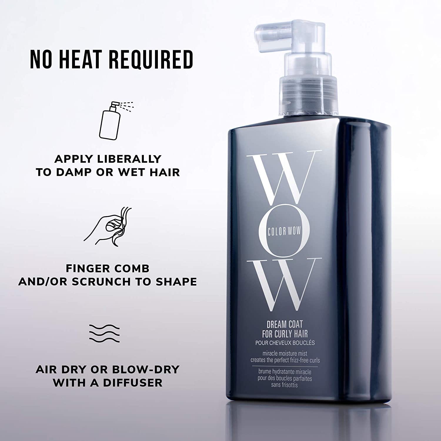 Color Wow - Dream Coat for Curly Hair – One-step solution for frizz-free curls (200mL)