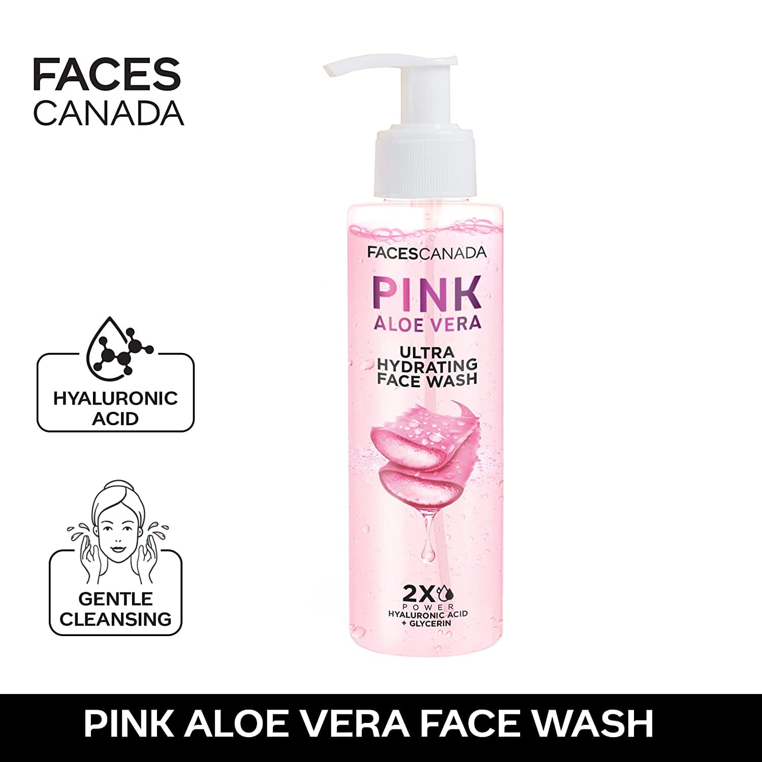 FACES CANADA - Pink Aloe Vera Ultra Hydrating Face Wash (100mL)